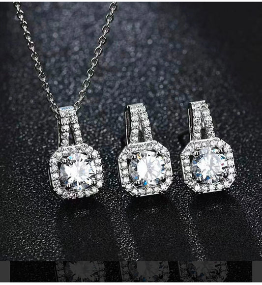 Titanium steel 18k gold plating jewelry set